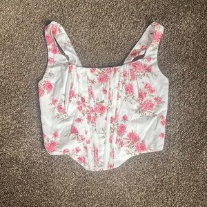 NEW WITH TAGS floral KUTUMAI corset crop!